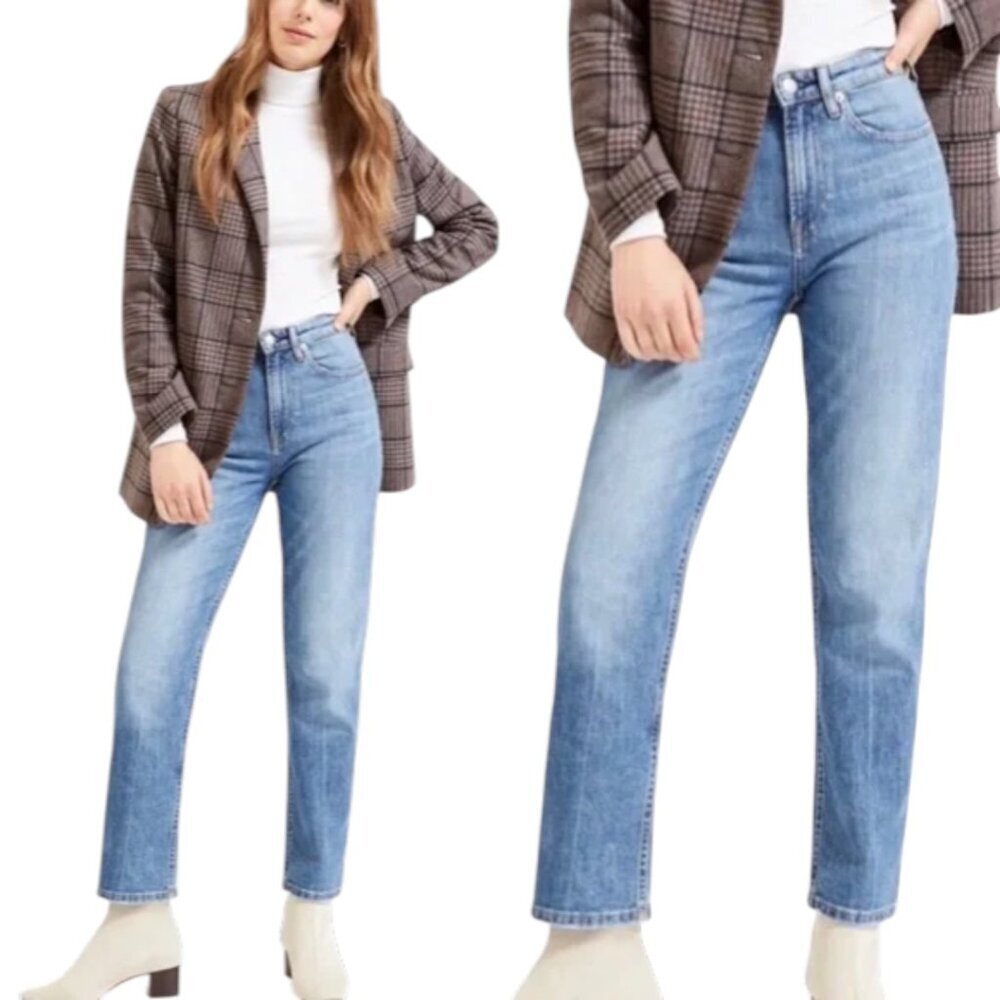 Everlane High Waist Straight Jeans